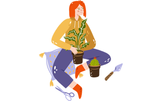 Gardening Sticker PNG