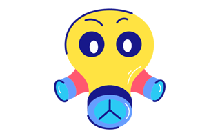 Gas Mask Free Sticker PNG