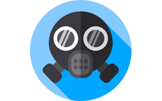 Gas Mask Sticker PNG