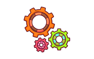 Gear Sticker PNG