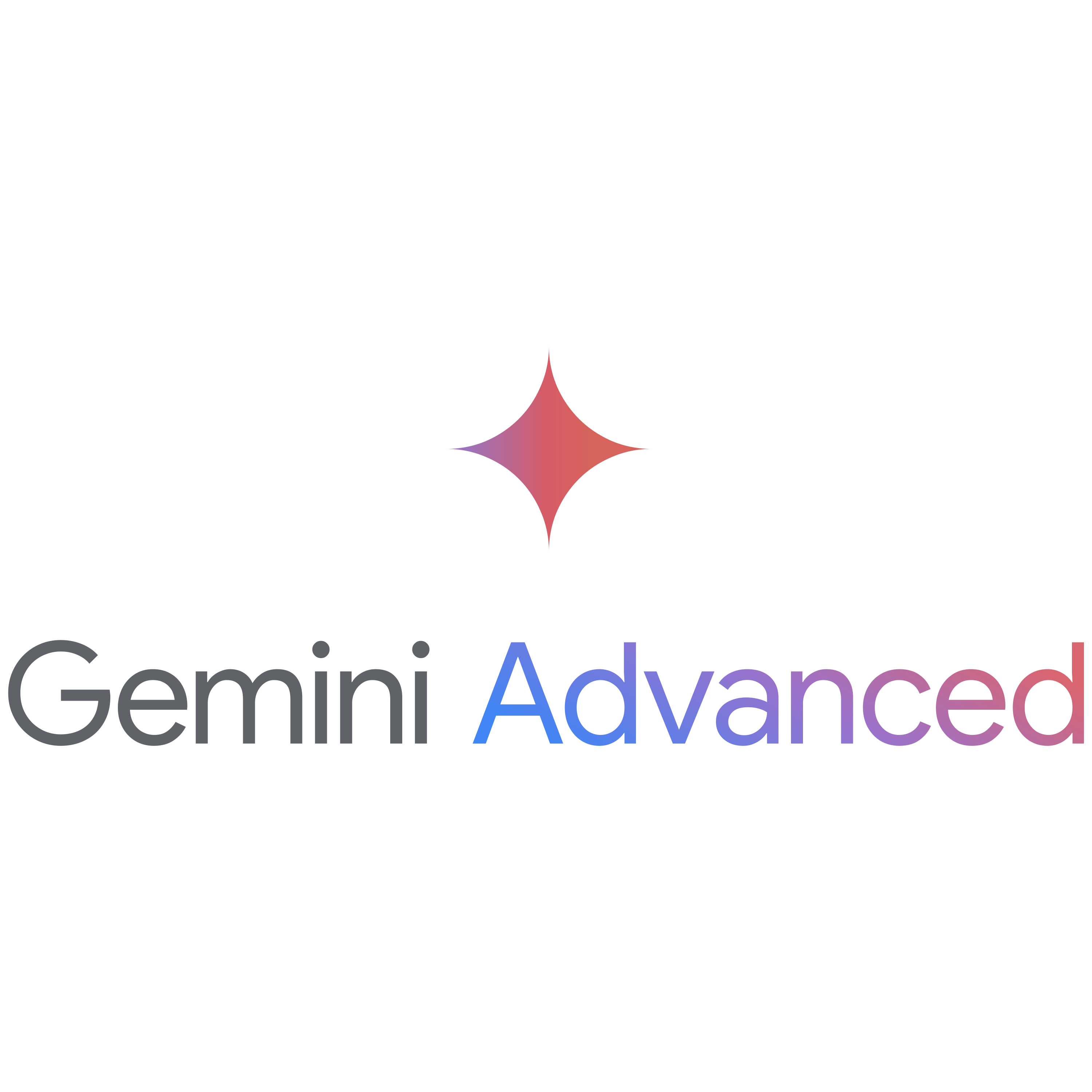 Gemini Advanced Logo  Transparent Image