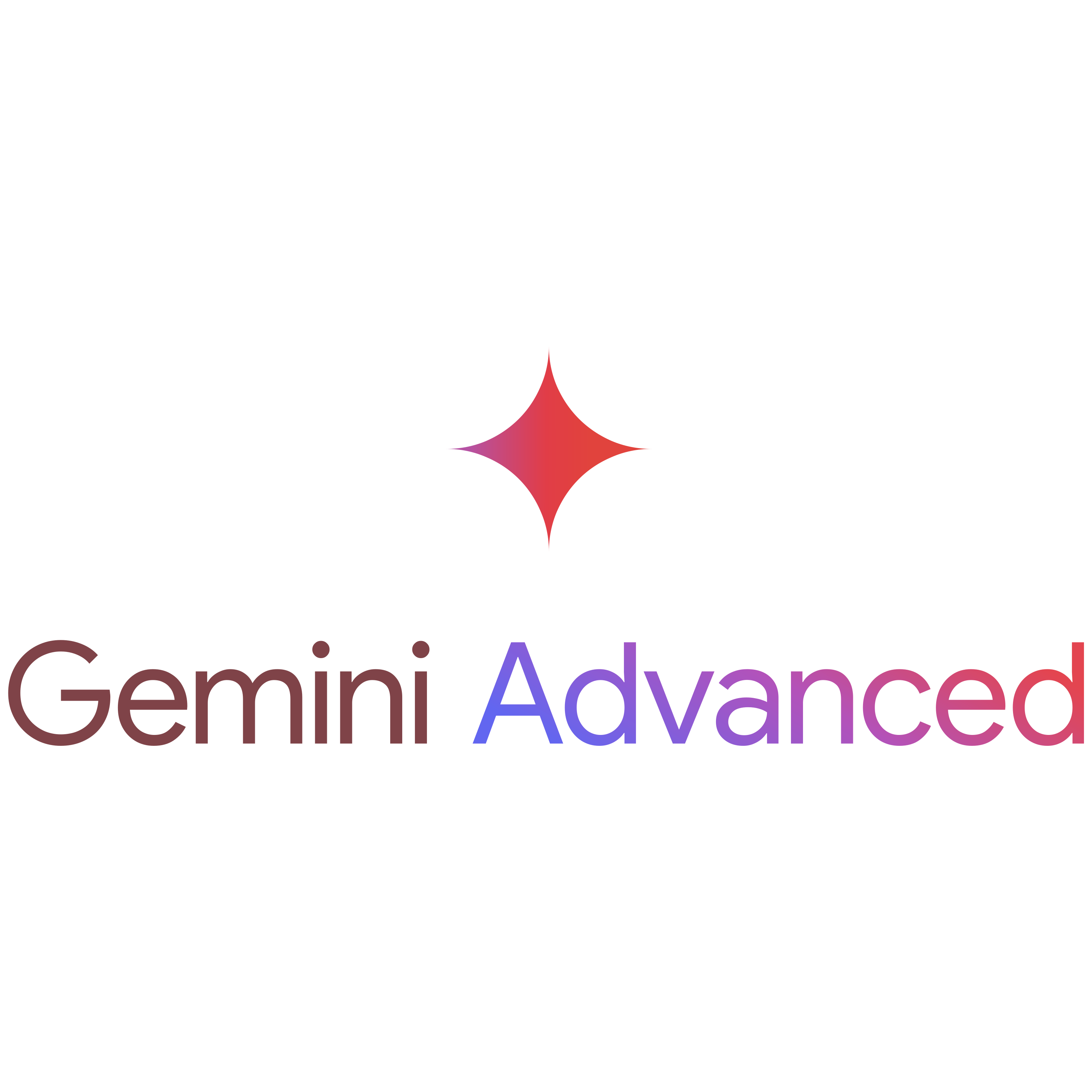 Gemini Advanced Logo  Transparent Photo