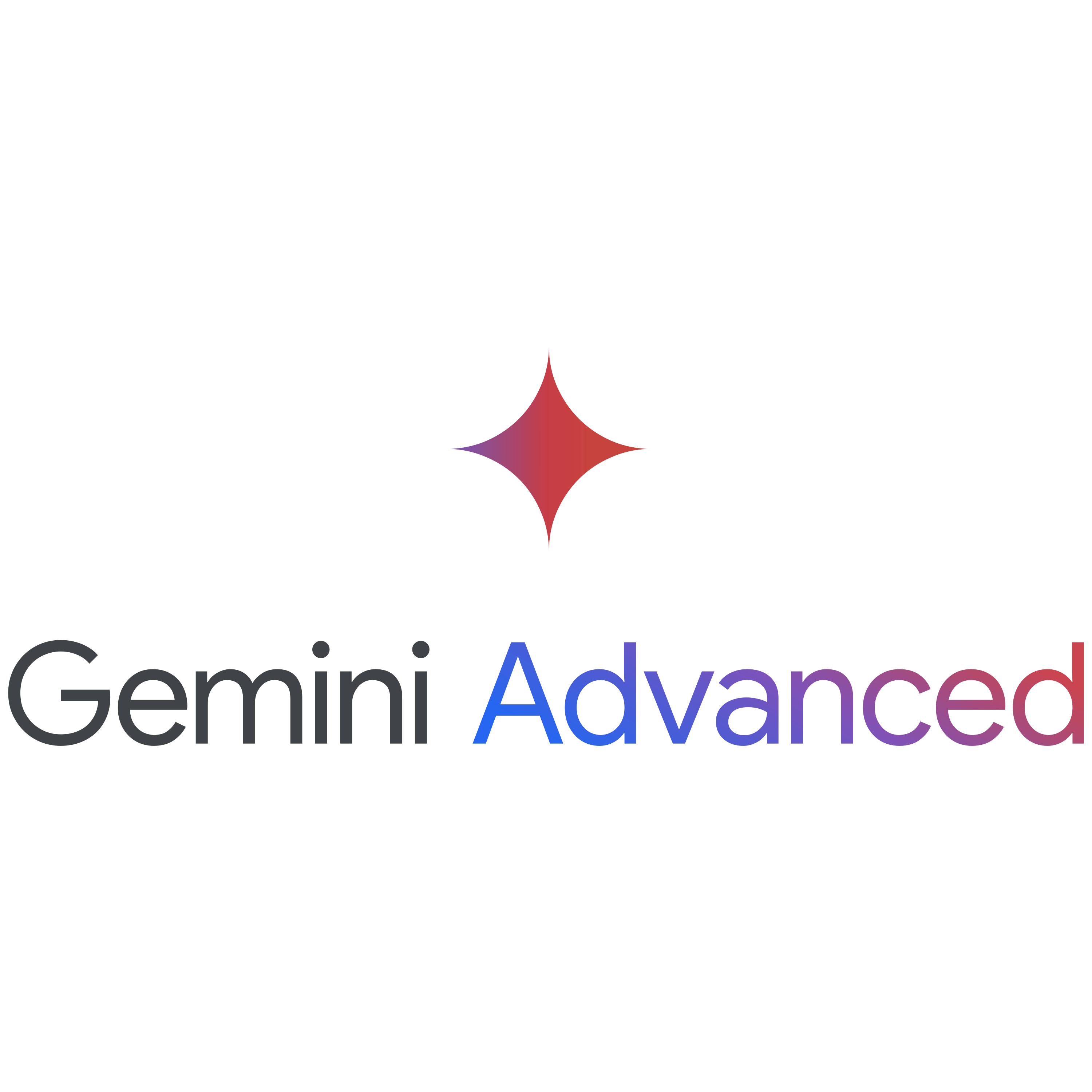 Gemini Advanced Logo  Transparent Clipart