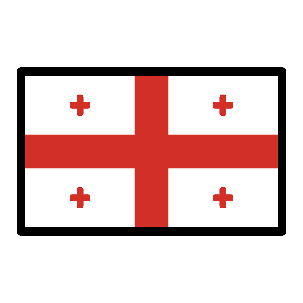 Georgian Flag Transparent Image