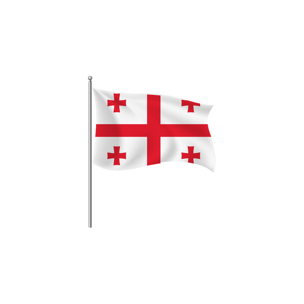 Georgian Flag Transparent Photo