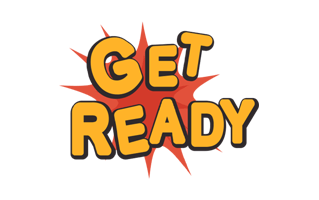 Get Ready Free Sticker PNG