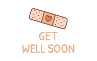 Get Well Soon Sticker PNG