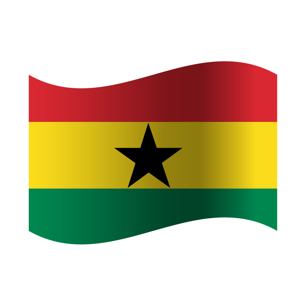 Ghana Flag Transparent Clipart