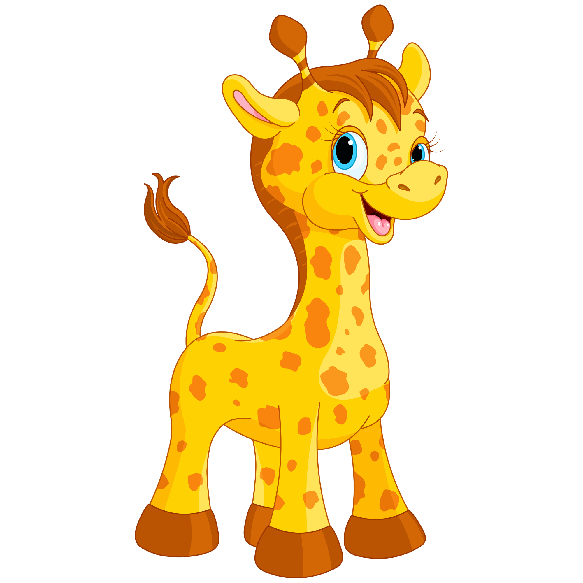 Giraffe Cartoon  Transparent Image