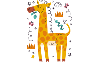 Giraffe Sticker PNG