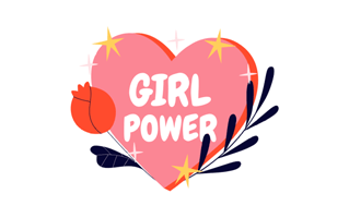 Girl Power Free Sticker PNG