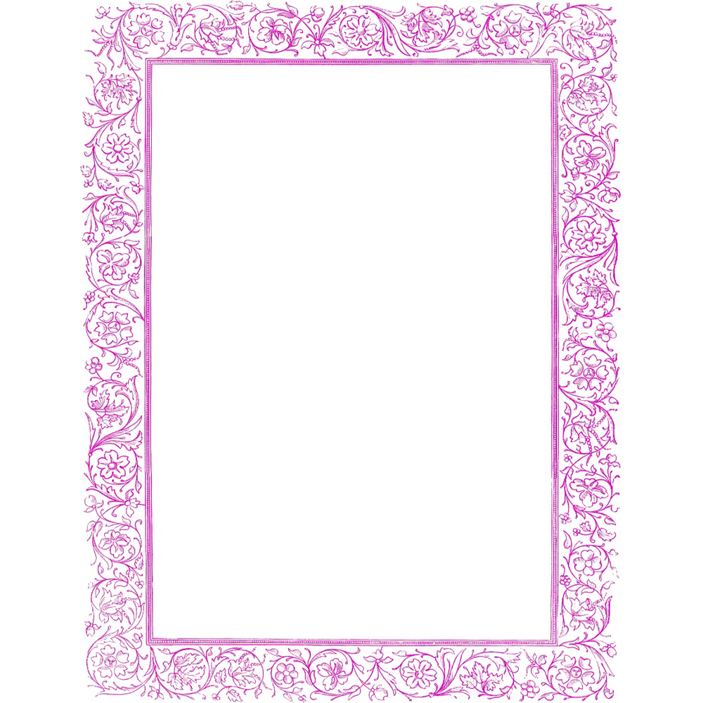 Girly Frame Transparent Picture