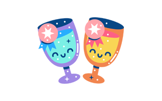 Glass Free Sticker PNG