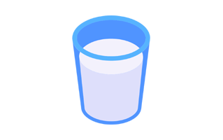 Glass Of Milk Free Sticker PNG