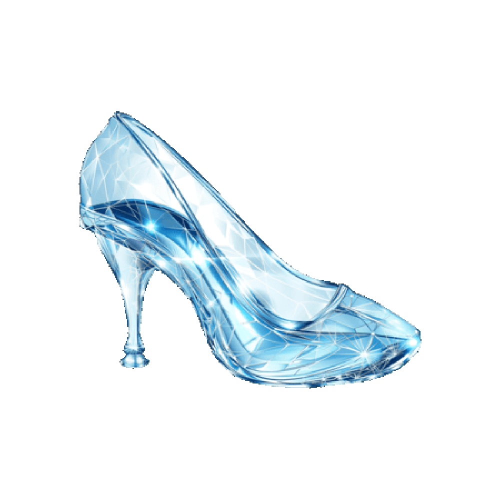 Glass Shoes Sticker Transparent Picture