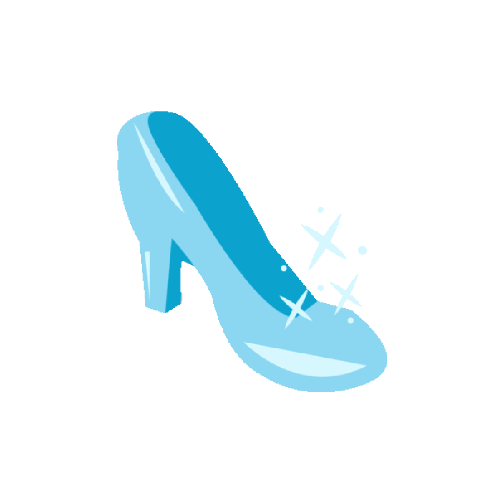 Glass Shoes Sticker Transparent Clipart