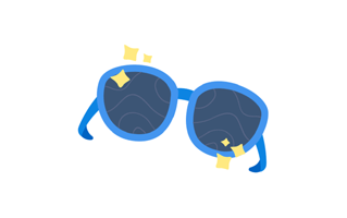 Glasses Free Sticker PNG