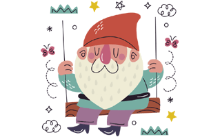 Gnome Free Sticker PNG