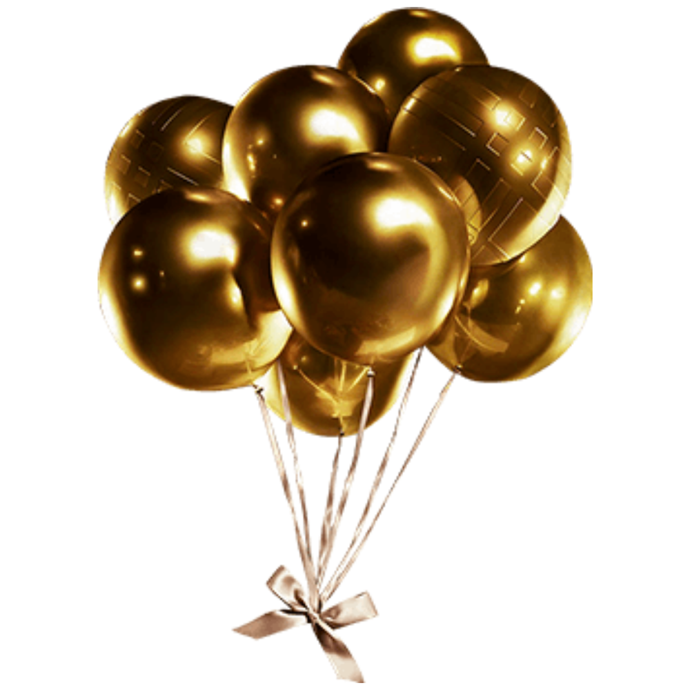 Gold Balloon PNG Images (Transparent HD Photo Clipart)