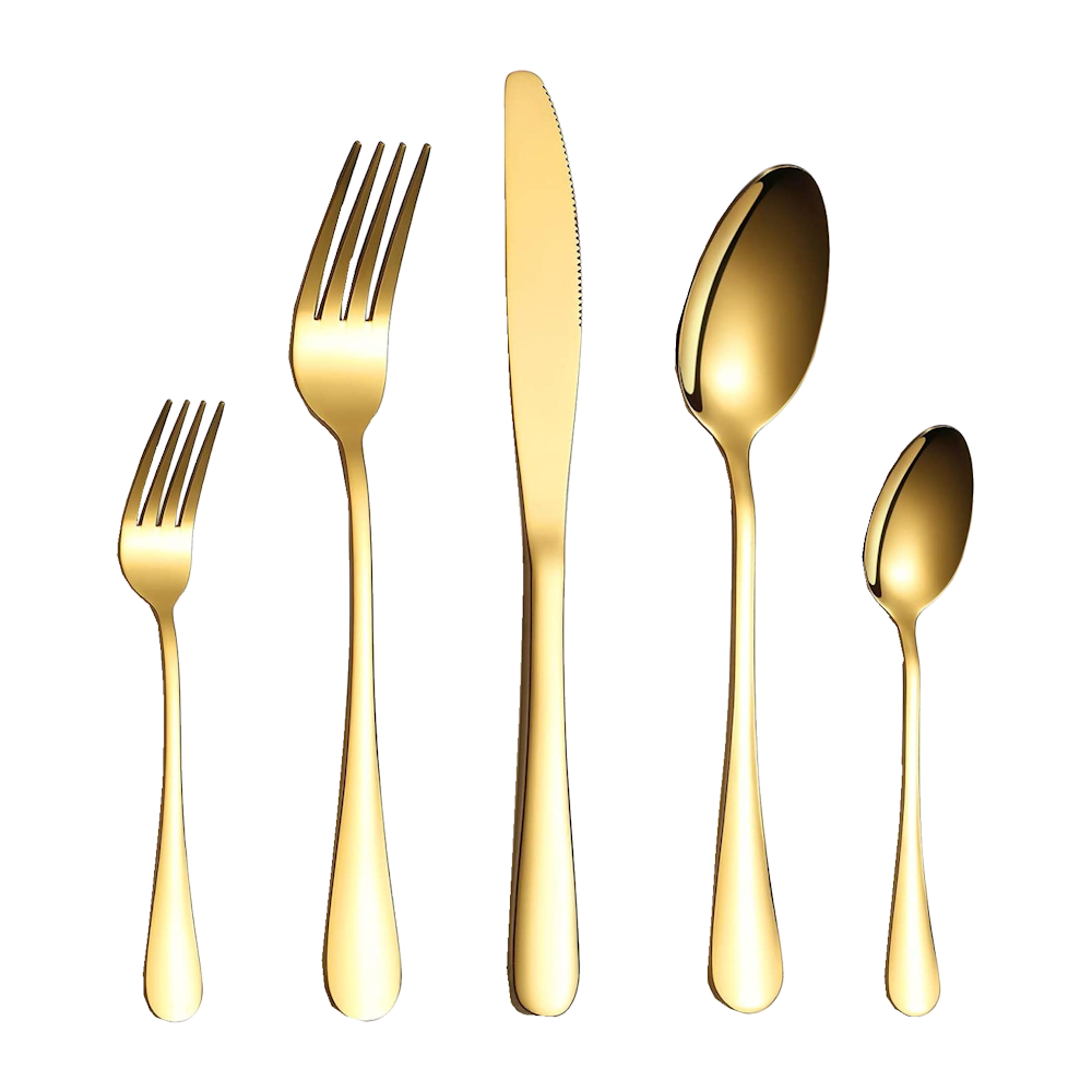 Gold Cutlery Transparent Gallery