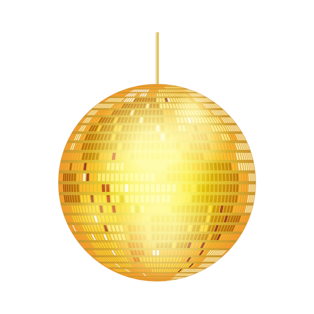 Gold Disco Ball Transparent Gallery