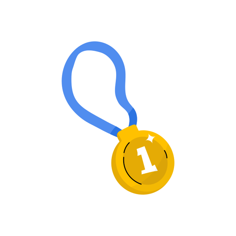 Gold Medal Free Sticker Transparent Image