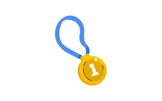 Gold Medal Free Sticker PNG