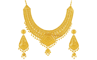 Gold Necklace PNG