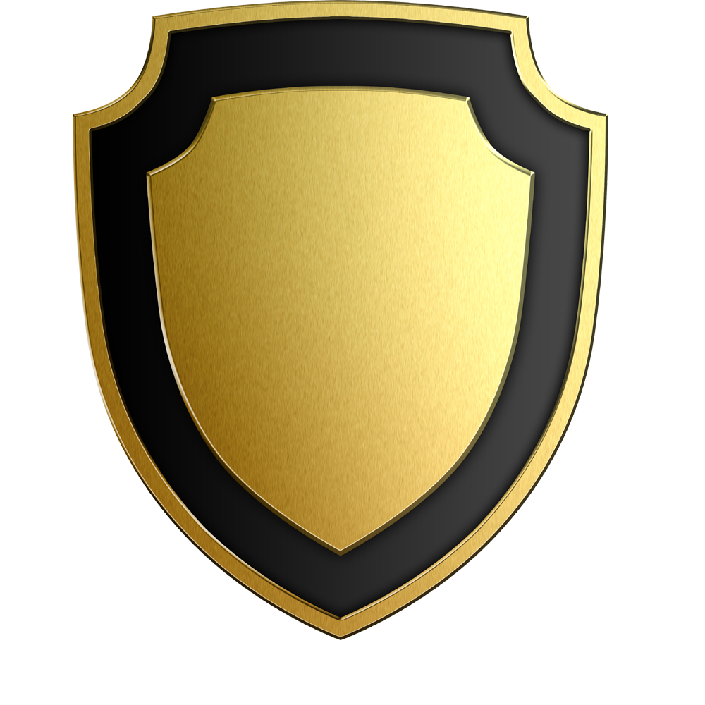 Gold Shield  Transparent Image