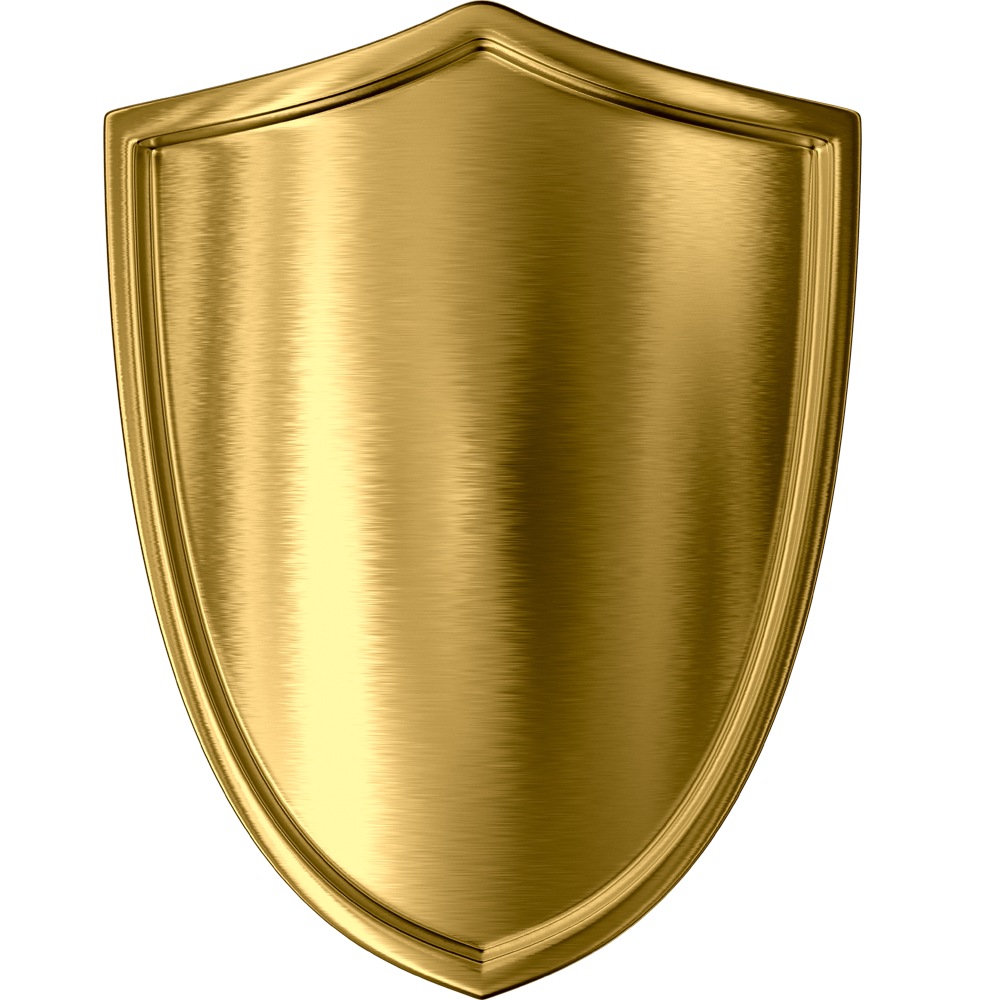 Gold Shield  Transparent Picture