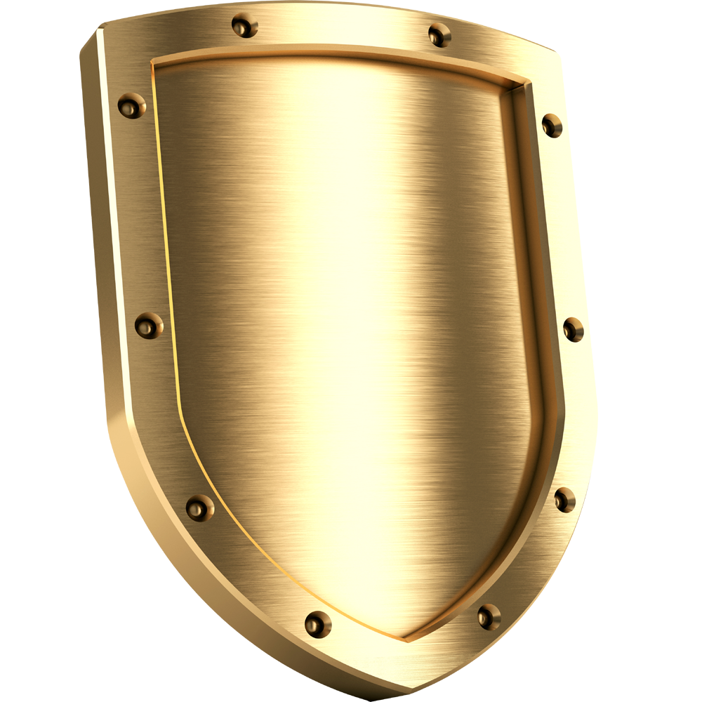 Gold Shield  Transparent Clipart