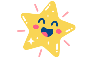 Gold Star Free Sticker PNG