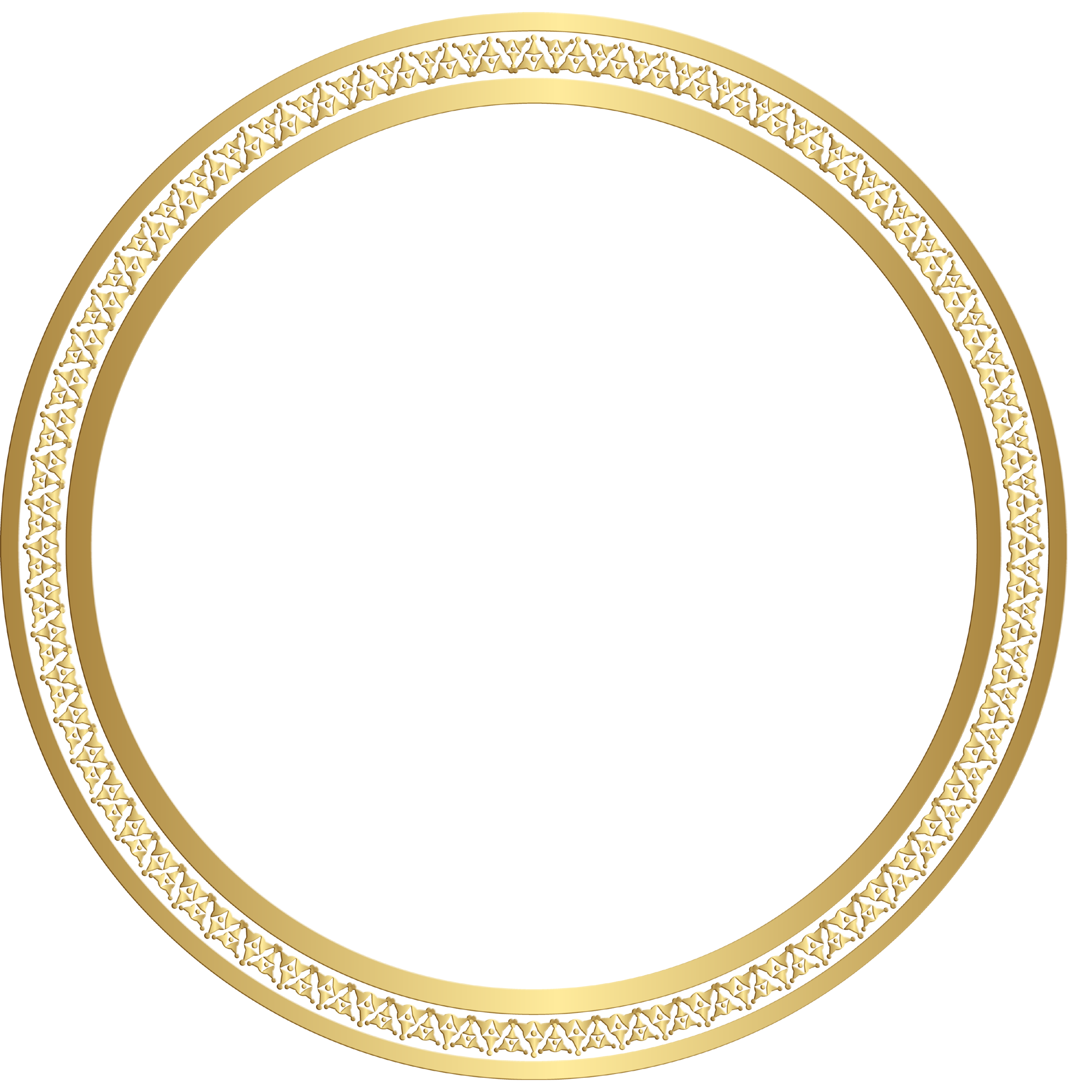 Golden Circle Transparent Picture