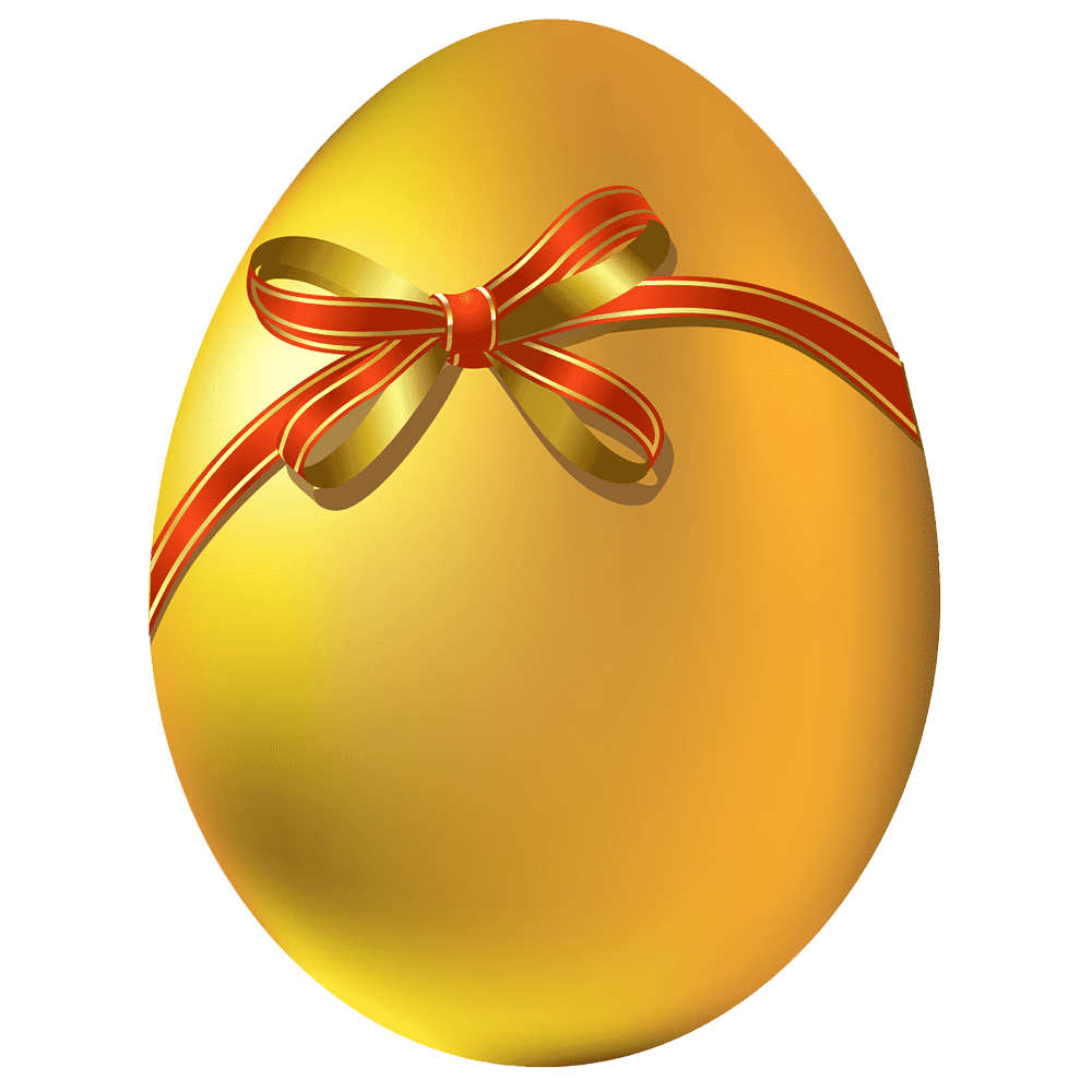 Golden Easter Egg  Transparent Image