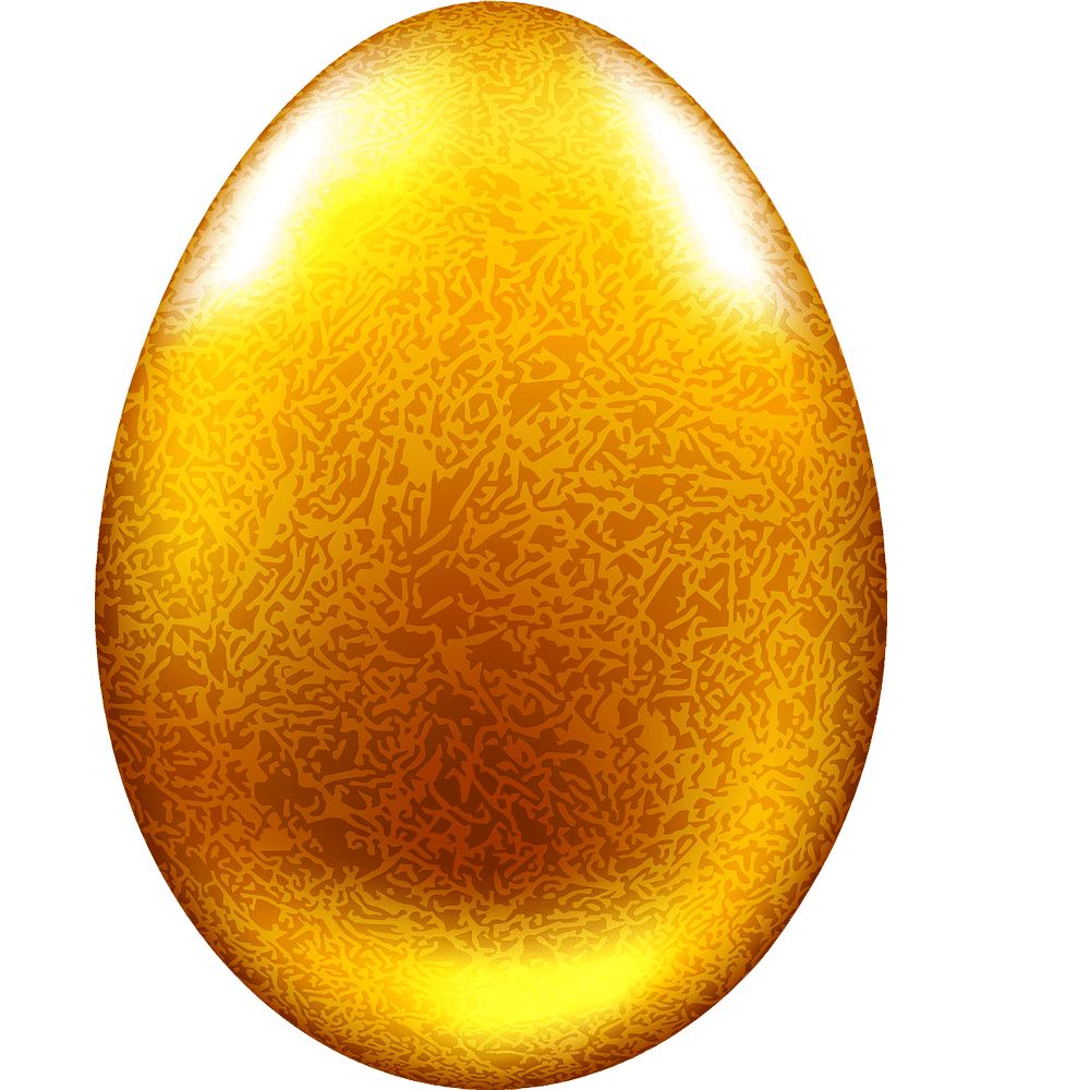 Golden Easter Egg  Transparent Gallery