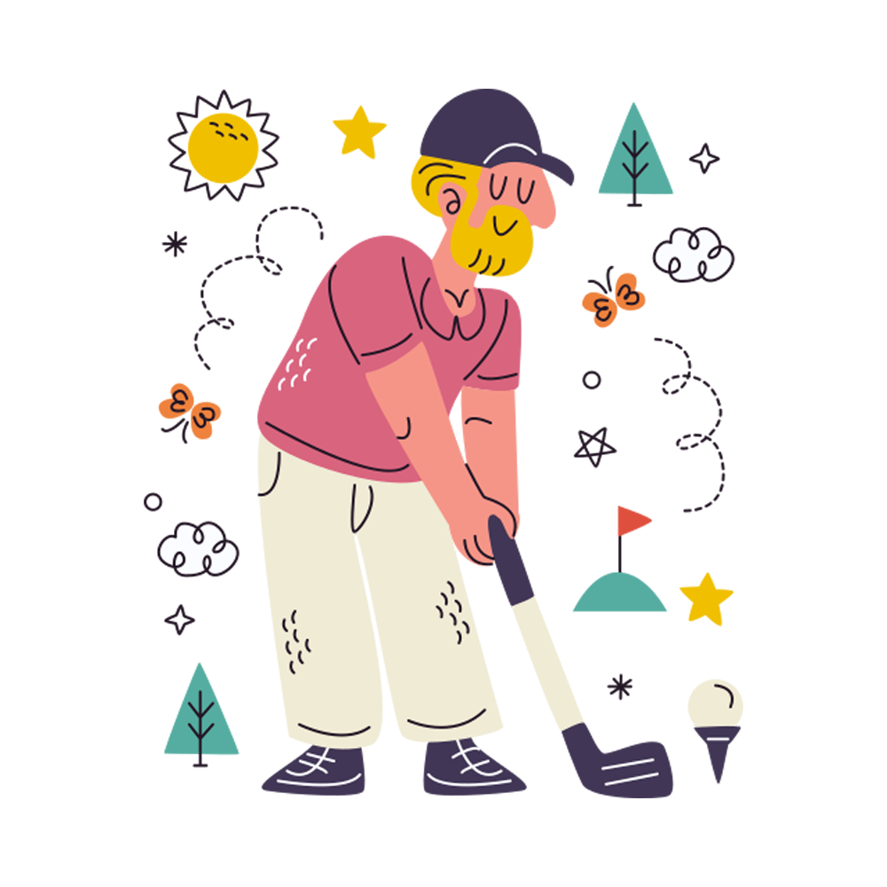 Golf Free Sticker Transparent Clipart