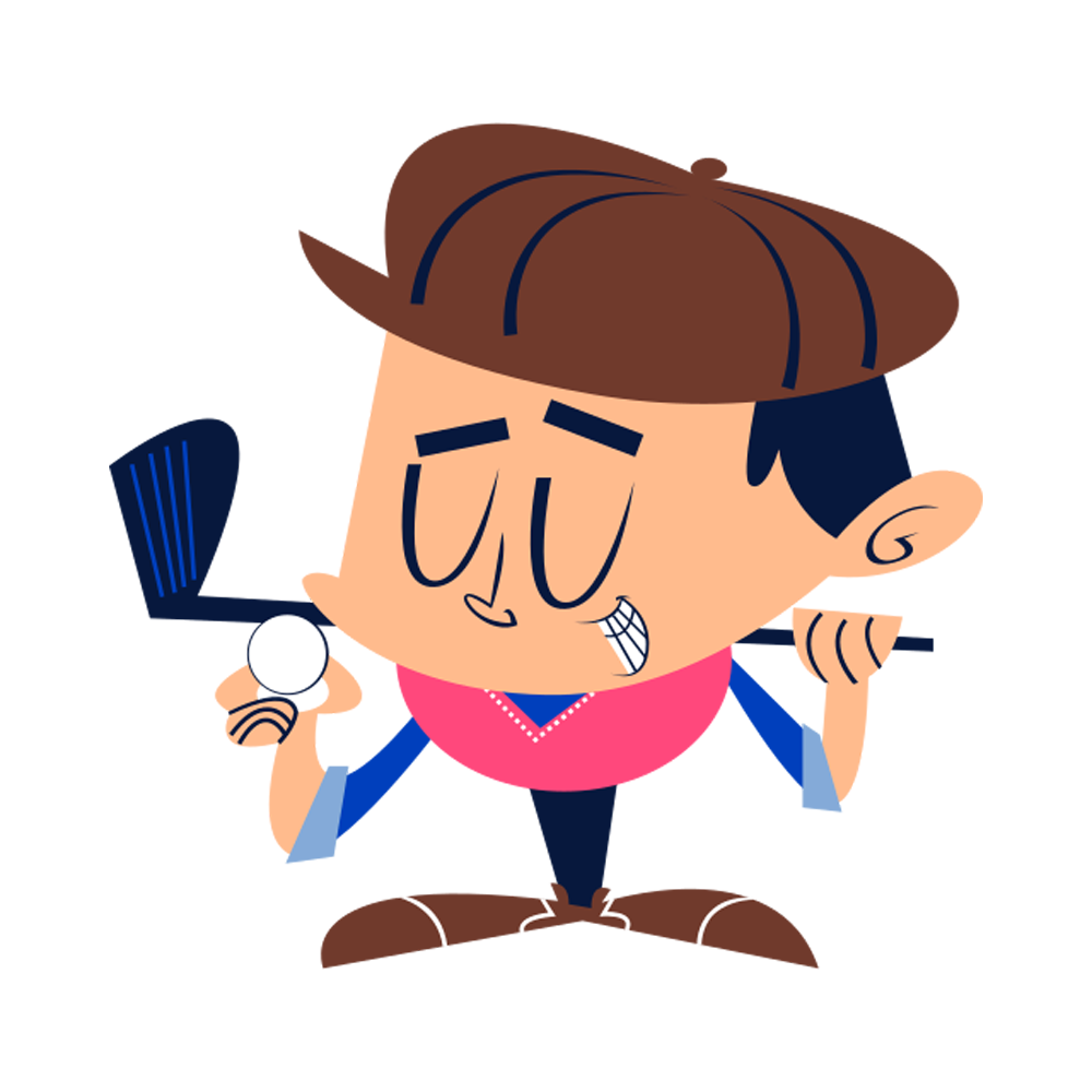 Golf Player Sticker Transparent Image