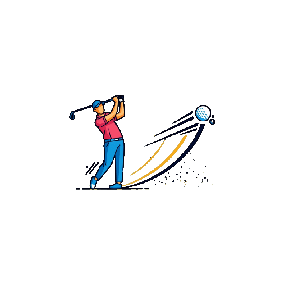 Golf Player Sticker Transparent Gallery