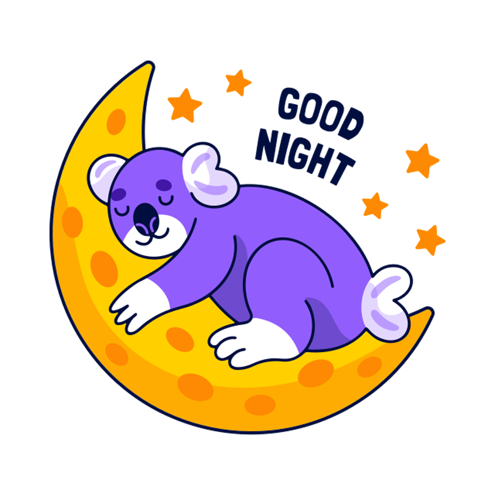 Good Night Free Sticker Transparent Photo