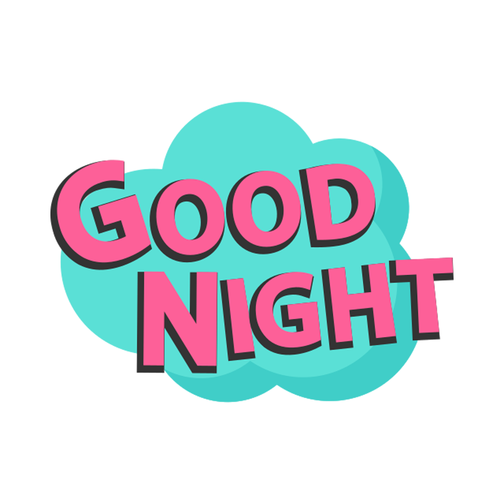 Good Night Free Sticker Transparent Picture
