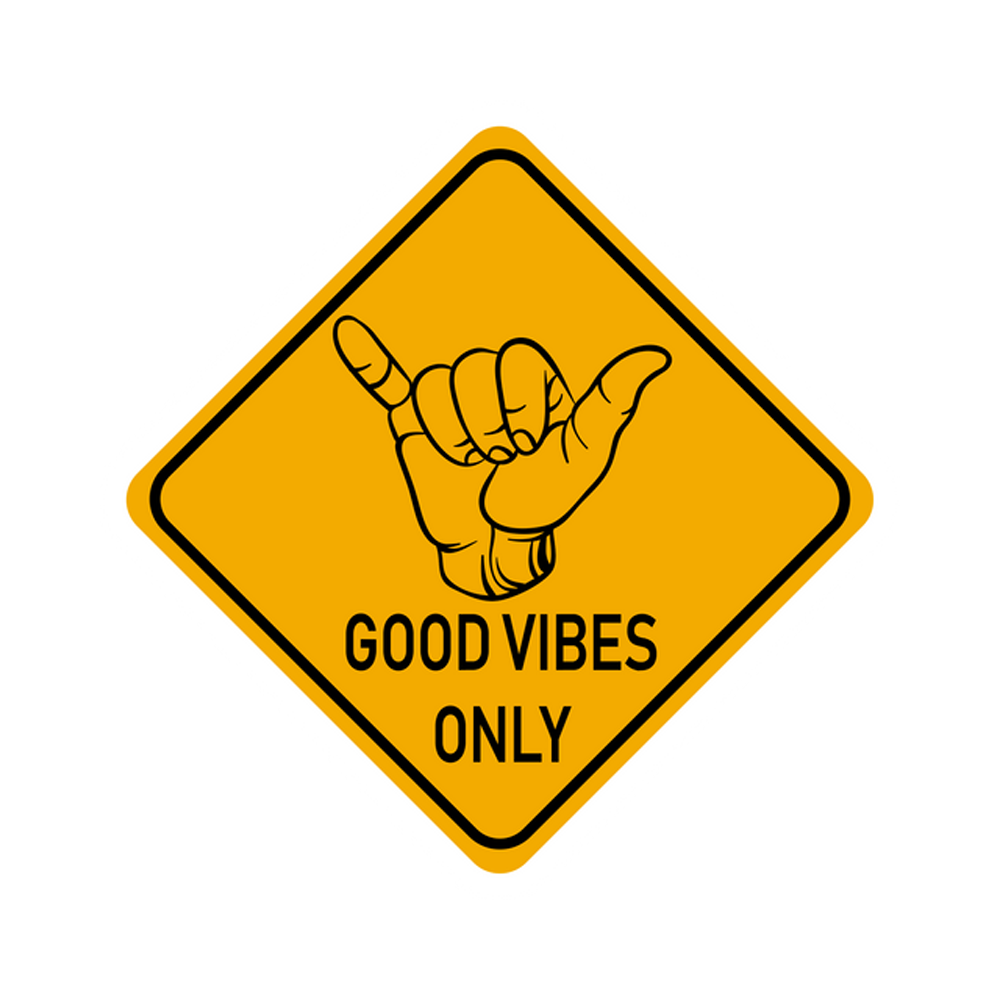 Good Vibes Only Sticker Transparent Clipart