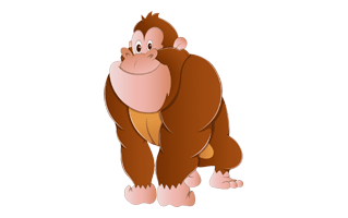 Gorilla Cartoon PNG