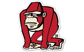 Gorilla Sticker PNG