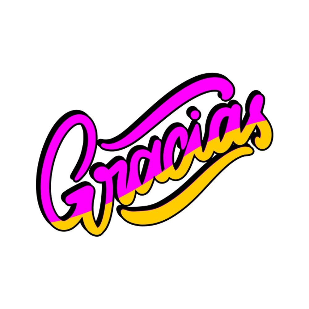 Gracias Free Sticker Transparent Image
