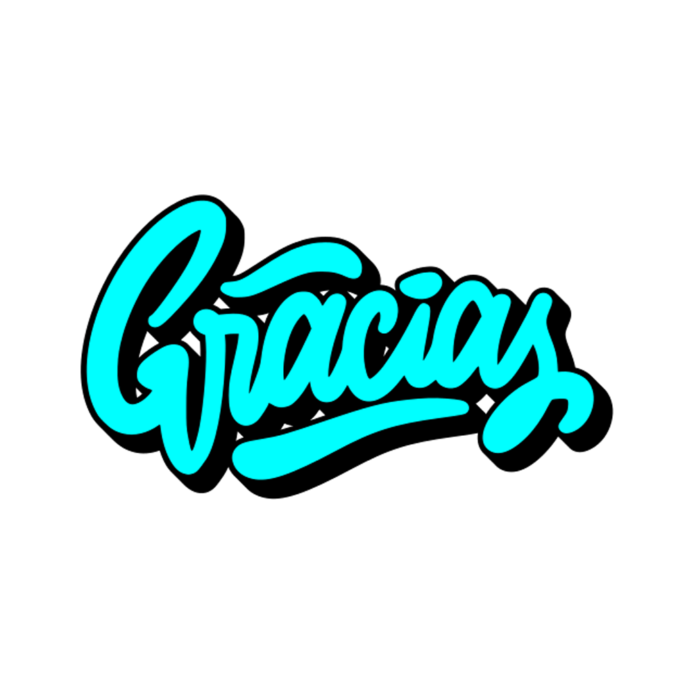 Gracias Free Sticker Transparent Clipart