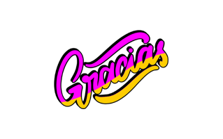 Gracias Free Sticker PNG