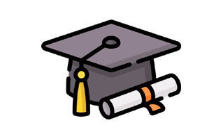 Graduate Hat Sticker PNG