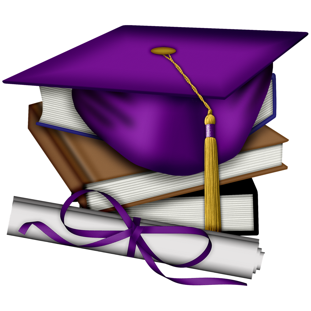 Graduation Cap Placed On Book  Transparent Image