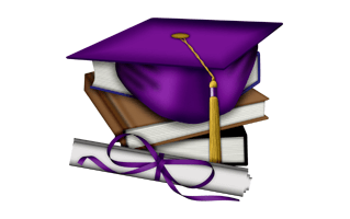 Graduation Cap Placed On Book PNG