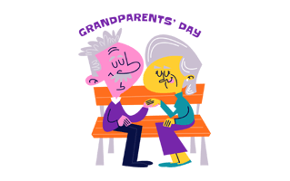 Grandparents Free Sticker PNG